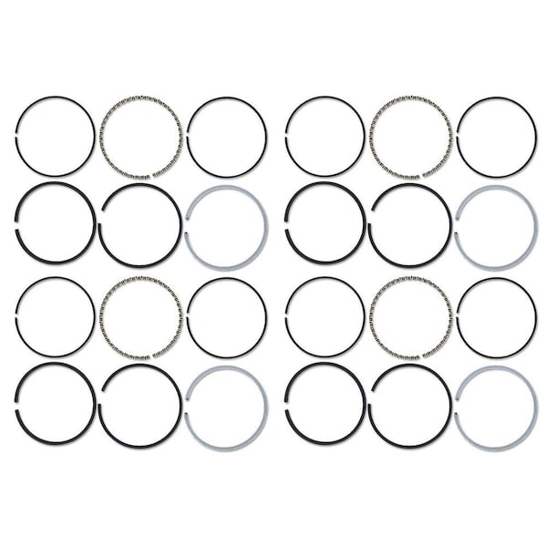 Aftermarket MFS2164 Piston Ring Set 4Cylinder Fits Massey Ferguson MFS2164-STR - main